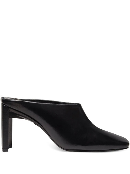  Miista 85mm Justyna Square-toe Block-heel Mules - Black 