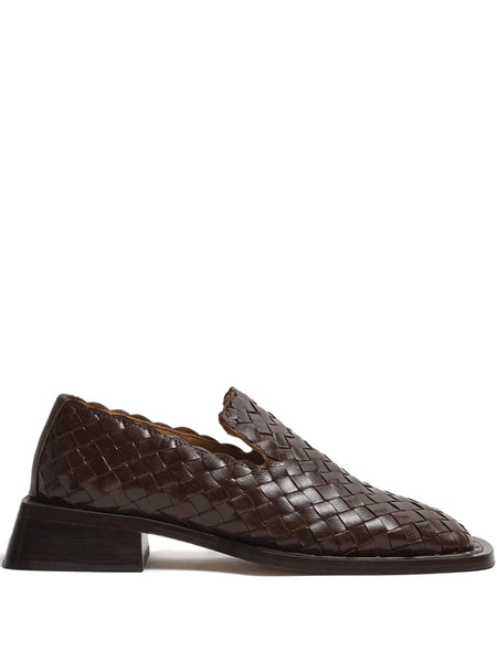  Miista Skye Woven Loafers - Brown 