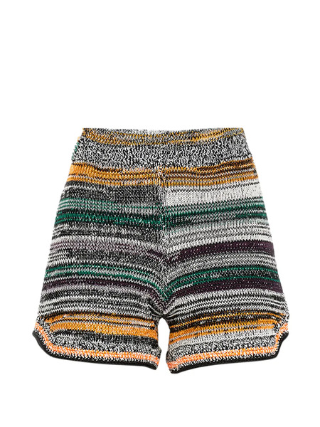  Miista Striped Shorts - Black 