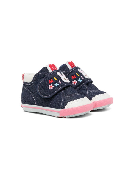  Miki House Bunny Touch-strap Sneakers - Blue 