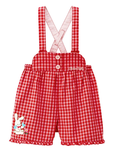  Miki House Rabbit-motif Shorts - Red 