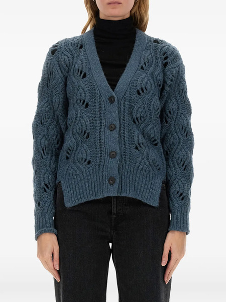  Mila Schon V-neck Cardigan - Blue 