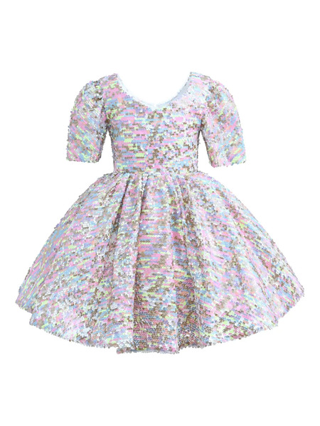  Mimi Tutu Bahia Sequined Party Dress - Silver 