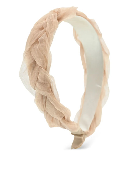  Mimi Tutu Braided Tulle Headband - Neutrals 