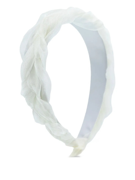  Mimi Tutu Braided Tulle Headband - White 