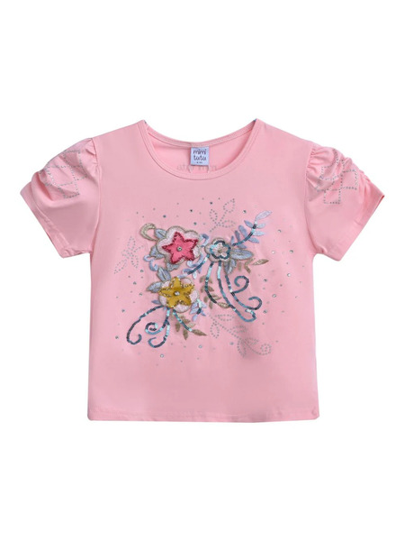  Mimi Tutu Floral-appliqué T-shirt - Pink 