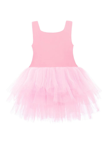  Mimi Tutu Square-neck Sleeveless Tutu Dress - Pink 