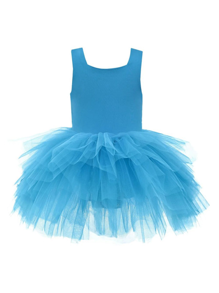  Mimi Tutu Square-neck Tutu Dress - Blue 