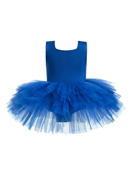  Mimi Tutu Square-neck Tutu Dress - Blue 