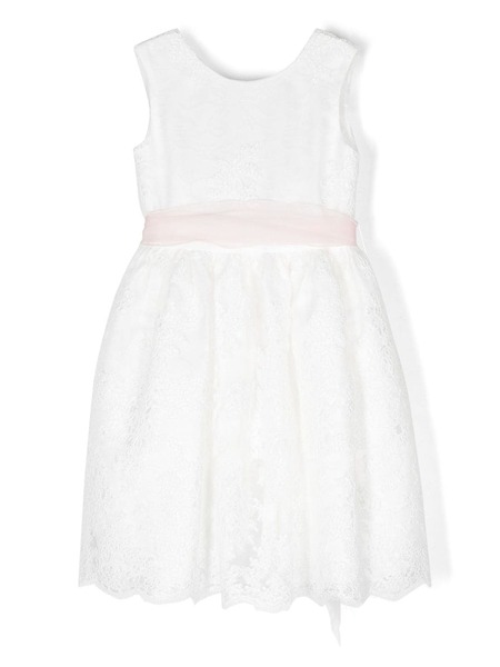 Mimilù Chantilly-lace Tulle Dress - White 