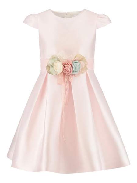  Mimilù Floral-appliqué Dress - Pink 