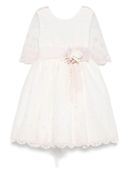  Mimilù Floral-appliqué Dress - Pink 