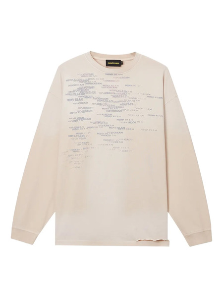  Mini Cream Logo Long-sleeve Top - Neutrals 