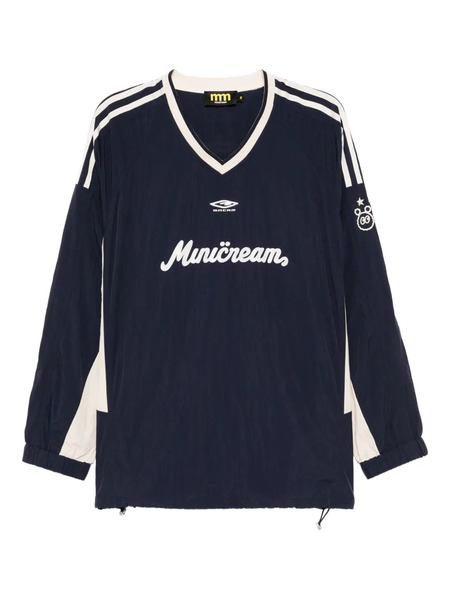  Mini Cream Logo-printed Sweatshirt - Blue 