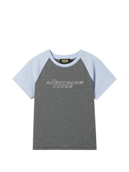  Mini Cream Polka-dot T-shirt - Grey 