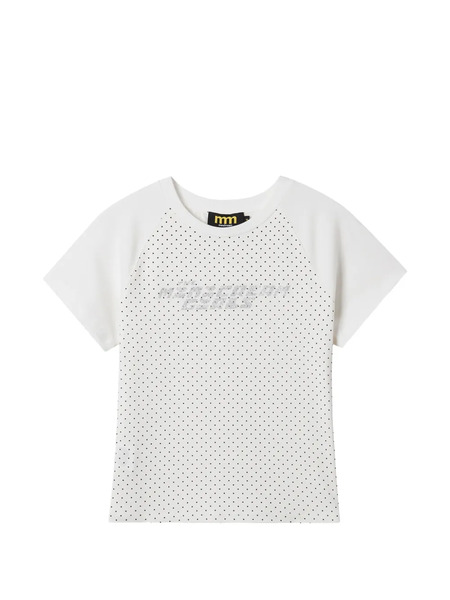  Mini Cream Polka-dot T-shirt - White 