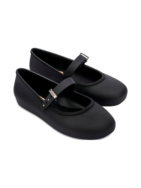  Mini Melissa Buckle-strap Ballerinas - Black 