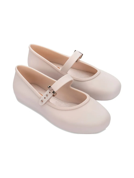  Mini Melissa Buckle-strap Ballerinas - Neutrals 
