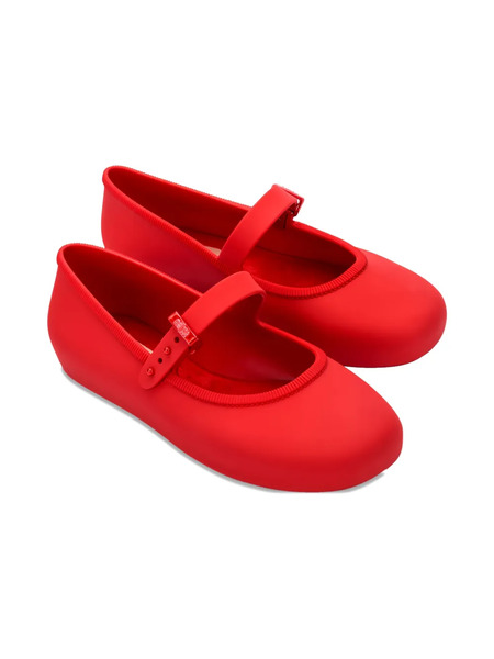  Mini Melissa Buckle-strap Ballerinas - Red 