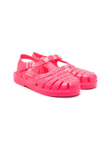  Mini Melissa Closed-toe Ankle-buckle Sandals - Pink 