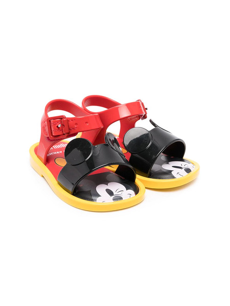  Mini Melissa Mickey Mouse Sandals - Red 