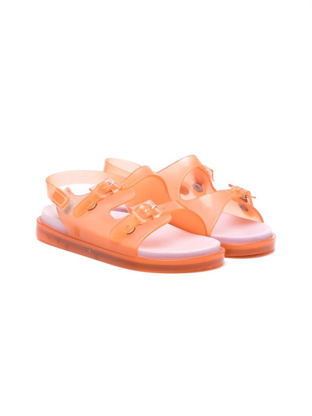  Mini Melissa Open-toe Buckled Sandals - Orange 
