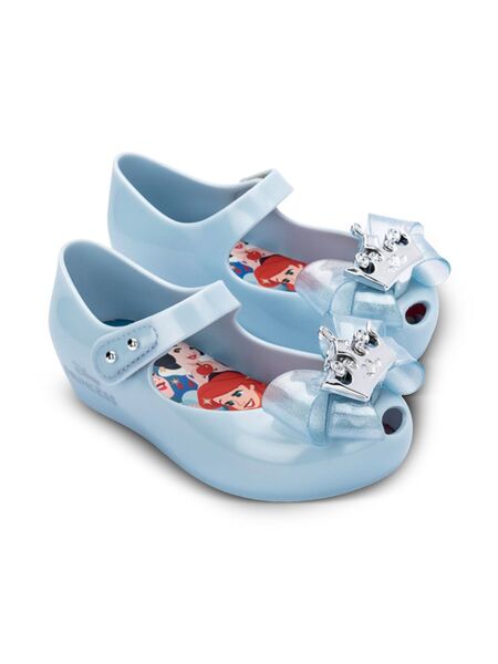  Mini Melissa Ultragirl Ii Disney Princess Ballet Flats - Blue 
