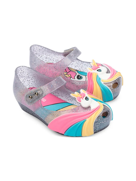  Mini Melissa Ultragirl Unicorn Ballerinas - Grey 