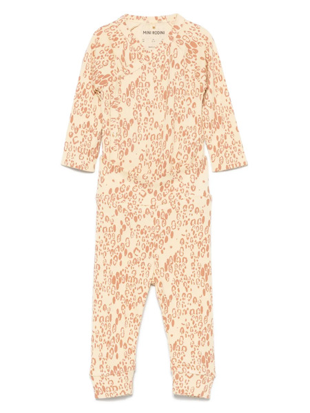  Mini Rodini Abstract-print Tracksuit - Yellow 