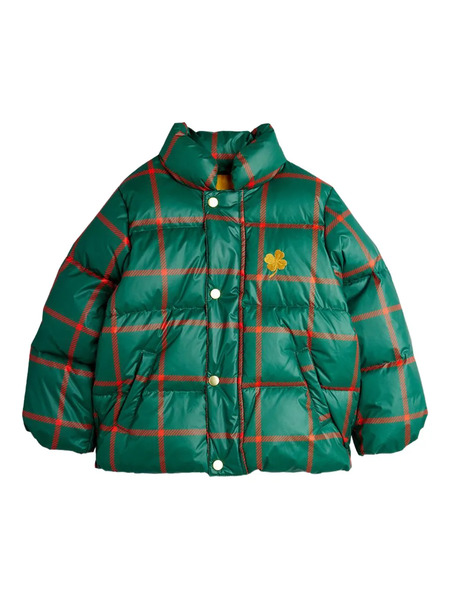  Mini Rodini Check Embroidered Jacket - Green 