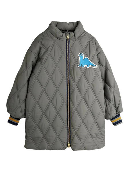  Mini Rodini Dinosaur-patch Jacket - Grey 