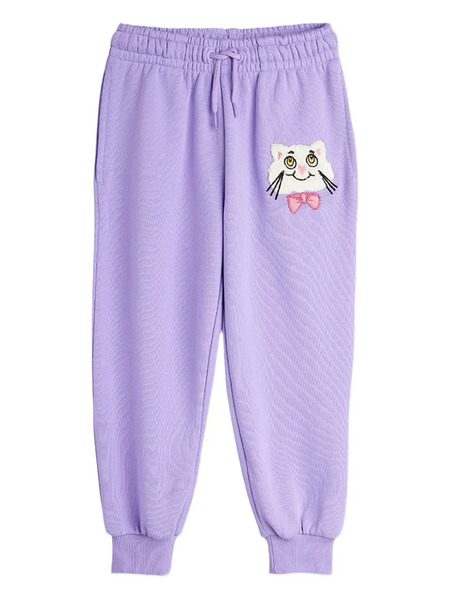  Mini Rodini Embroidered Track Trousers - Purple 