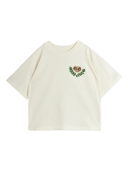  Mini Rodini E.t-embroidered T-shirt - Neutrals 