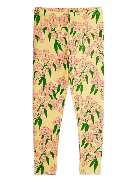  Mini Rodini Floral Leggings - Yellow 