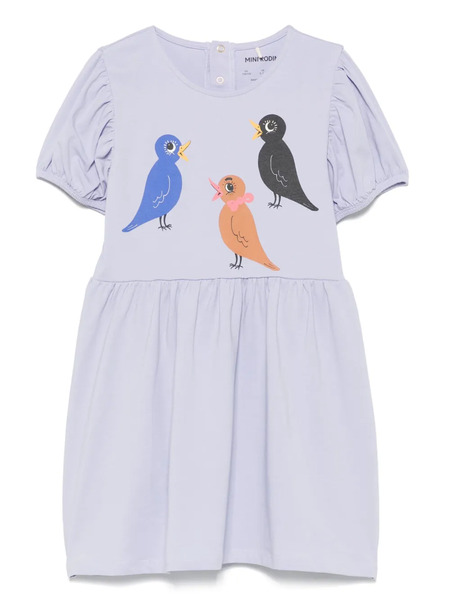  Mini Rodini Graphic-print Dress - Purple 