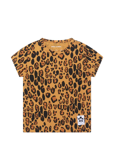  Mini Rodini Leopard-print T-shirt - Neutrals 