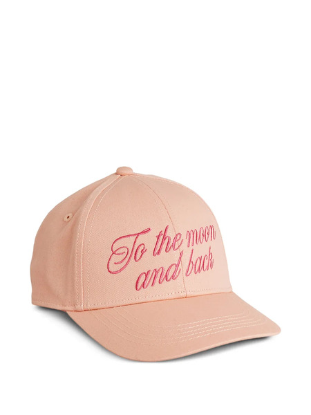  Mini Rodini Lettering-embroidery Baseball Cap - Pink 