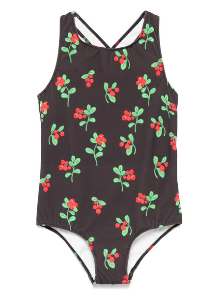  Mini Rodini Lingonberries Swimsuit - Black 