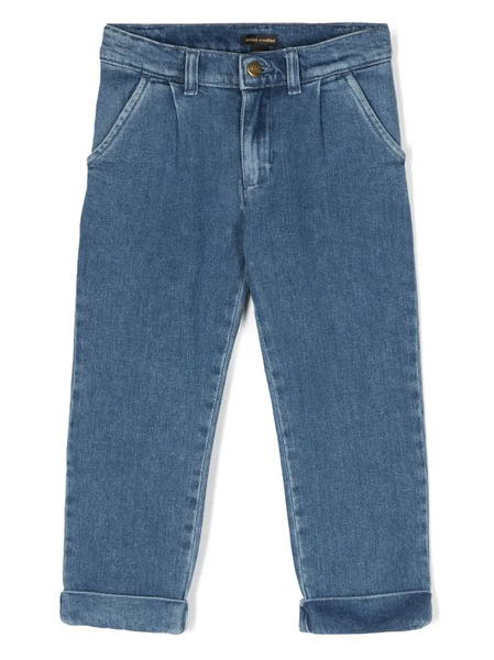  Mini Rodini Logo-embroidered Jeans - Blue 