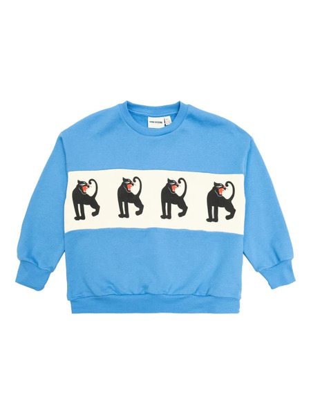  Mini Rodini Panther-stripe Sweatshirt - Blue 