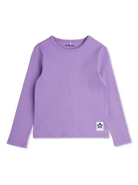  Mini Rodini Ribbed T-shirt - Purple 