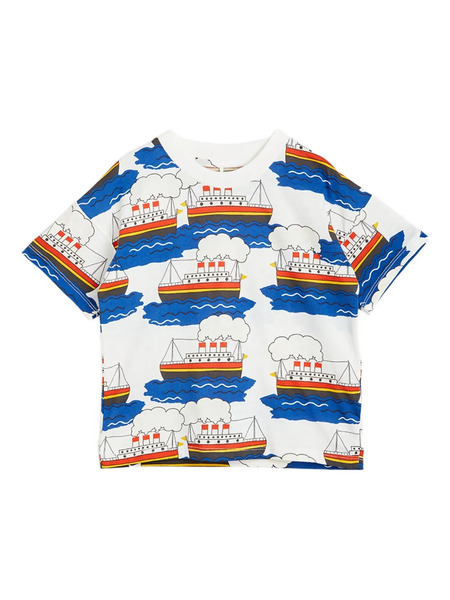  Mini Rodini Ship-print T-shirt - White 