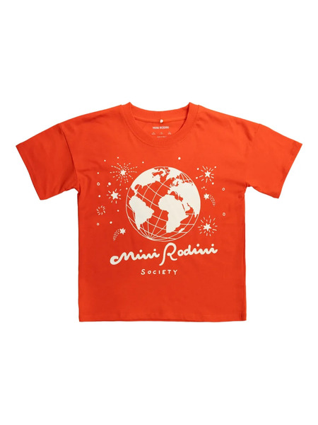  Mini Rodini Mini Rodini Society Graphic-print T-shirt - Red 