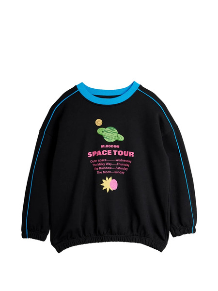  Mini Rodini Space Tour Graphic-print Sweater - Black 