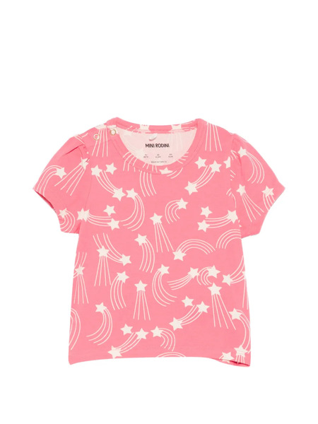  Mini Rodini Star Print T-shirt - Pink 