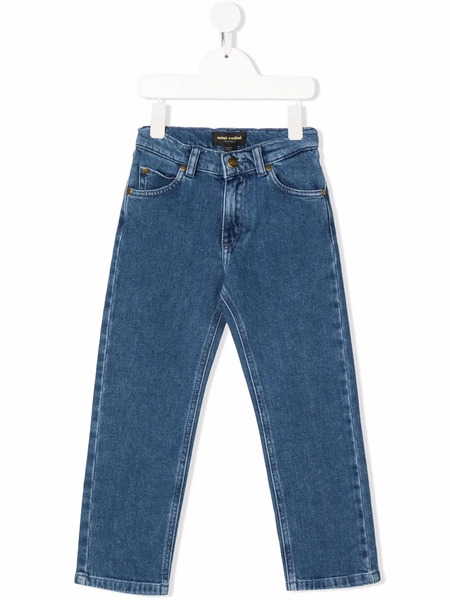  Mini Rodini Straight-leg Organic-cotton Jeans - Blue 