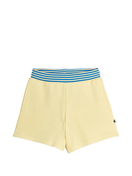  Mini Rodini To The Moon Striped Waistband Shorts - Yellow 