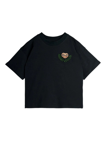  Mini Rodini X E.t. Embroidered-graphic T-shirt - Black 