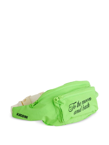  Mini Rodini Zip-pocket Belt Bag - Green 
