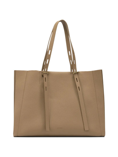  Minobossi Leather Tote Bag - Brown 